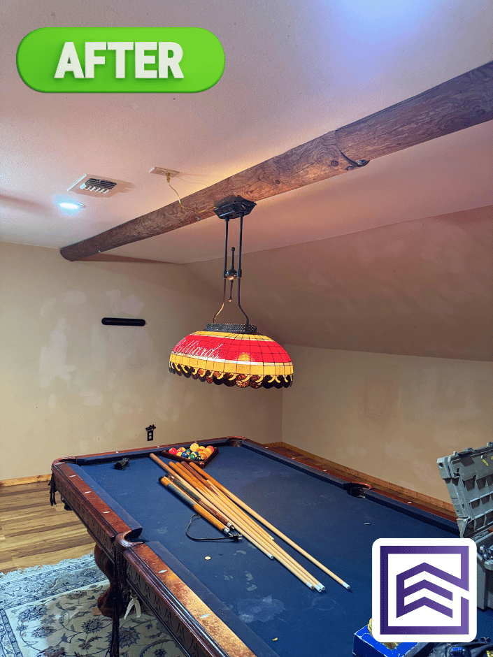 Light fixture repair and install by Lynnmar Services in Krum, TX